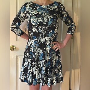 *NEW W TAGS* ERDEM Floral Dress—Fit & Flare (Super Flattering, Elastane/Viscose)